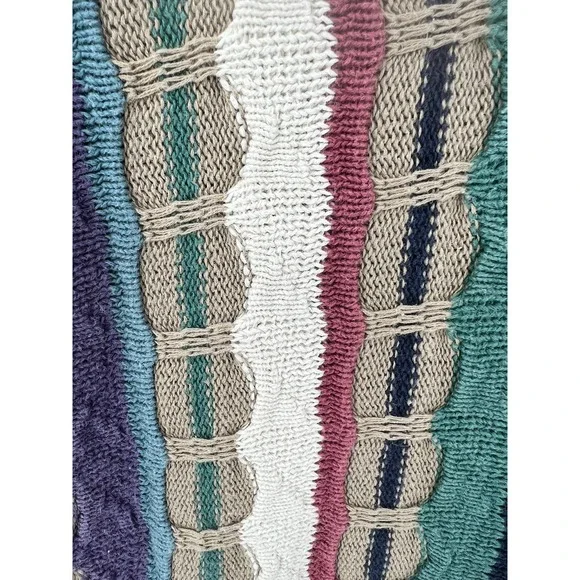 VINTAGE Cotton Traders Coogi style sweater size 1X unisex knitted sweater - Picture 7 of 7